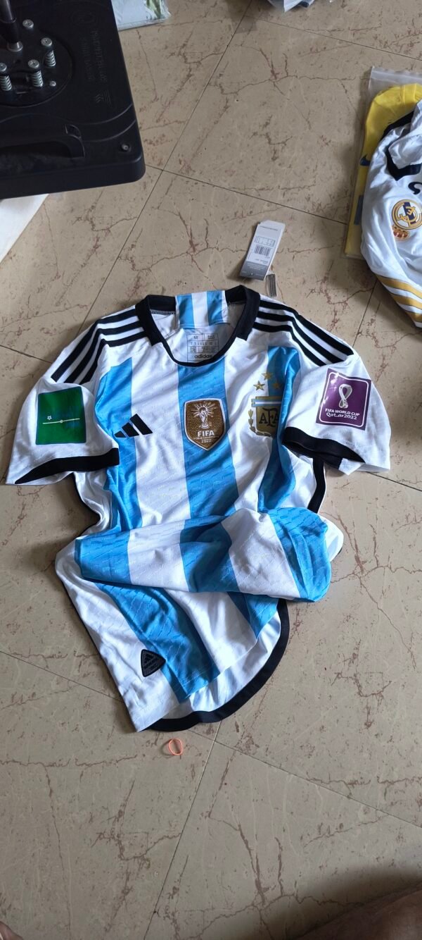 Argentina home player version messi jersey 2022