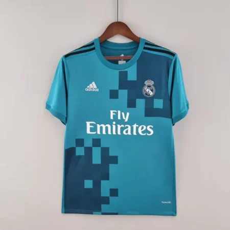 Real madrid third 2107-18 Half sleeve Retro jersey