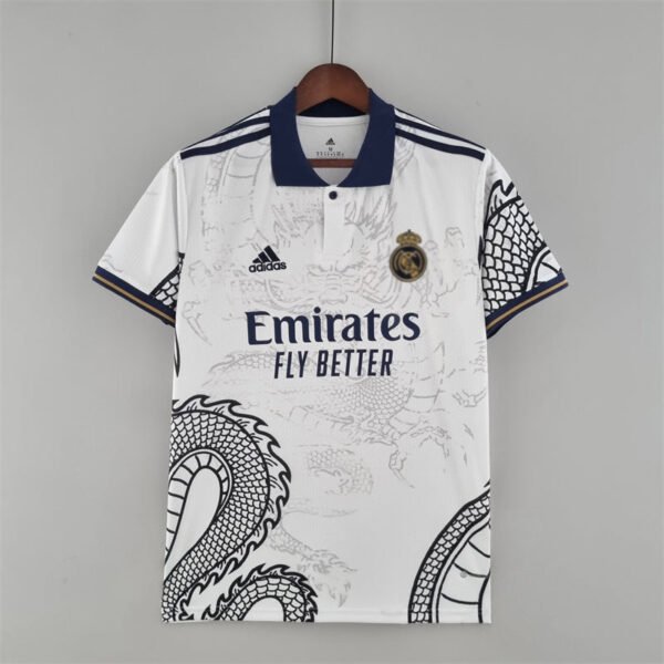Real madrid white dragon jersey23-24