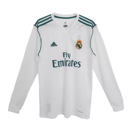 Real madrid home 2017-18 Full sleeve Retro jersey